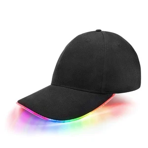 LED Hat Light Up Baseball Cap Flash Glow Party Hat Rave Accessories for Festi... - Picture 1 of 6