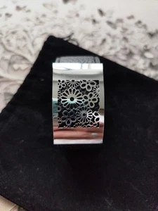 Hermes Tolles Armband Leder Schwarz Silber Unisex Used - Bild 1 von 5