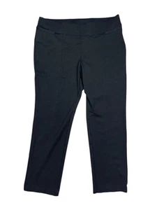 Pantalones de vestir negros Lane Bryant talla 20L pierna recta cintura elástica - Imagen 1 de 6