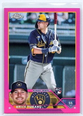 BRICE TURANG - 2023 Topps Chrome #170 Pink Refractor (RC) - Image 1 of 2