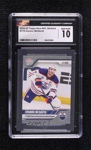 2024-25 Topps Now NHL Stickers /365 Connor McDavid #119 CGC 10 Gem Mint - Picture 1 of 3