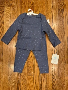 Cloud Island 2 Piece Blue Baby Set Size 6-9 Months New - Picture 1 of 6