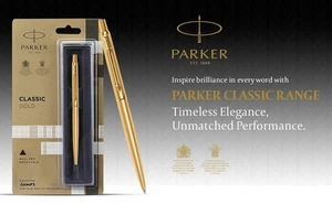 🔥Parker Classic Gold Ball Pen – Refillable, Elegant Design, Premium Gift Pen🔥 - Picture 1 of 13