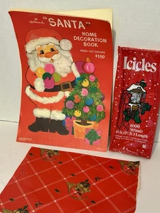Vintage Christmas Crafts Decor Hallmark And Icicles For Tree  - Picture 1 of 6