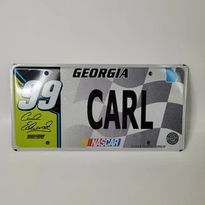Carl Edwards #99 Georgia Roush Fenway Racing Metal Oficial Nascar Race Plate - Imagen 1 de 6