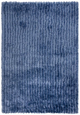 5x7 Rizzy Rugs Blue Solid Single-Color Plush Area Rug DRA104 - Aprx 5' x 7' 6" - Image 1 of 4