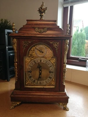 Antique Mantle (other) clock. 1802-1880 era. Ticking and ding donging (chimming) - Image 1 of 4