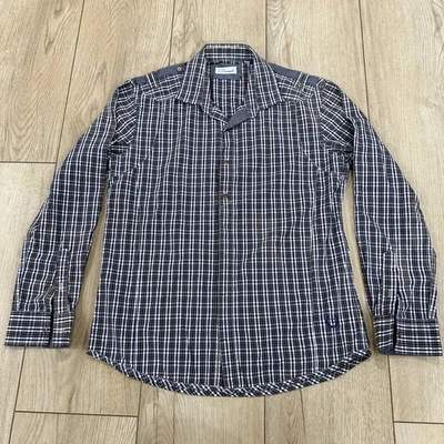 7 Diamonds Men’s 4 Way Stretch Multicolor Plaid Long Sleeve Shirt Size Large - Image 1 of 4