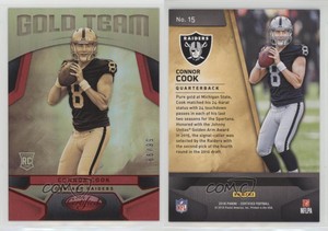 2016 Certified Gold Team Mirror Red /99 Connor Cook #15 Rookie RC