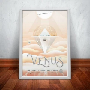 Venus - Cartel impreso de la NASA. A3 A2 A1 tallas grandes - Imagen 1 de 2
