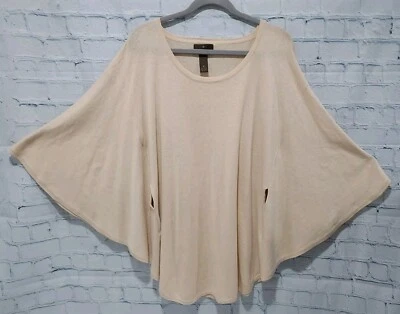 Fenn Wright Manson Womens Scoop Neck Bat Sleeve Sweater Beige Tan Neutral size M - Image 1 of 4