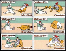 1936 Stollwerck Pictures Group 161 No.1-6 Complete Clowns Circus 6 Collectibles