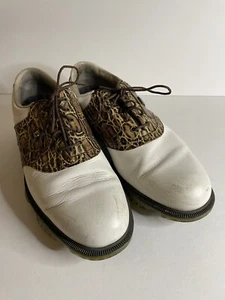 Footjoy FJ 53754 Dryjoys Tour Opti Flex 2 Men’s 9 m Spiked Croc Leather Golf - Picture 1 of 10