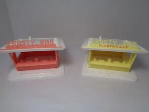 PLASTICVILLE VINTAGE FROSTY BAR LOT OF 2 DIFFERENT. - Picture 1 of 8