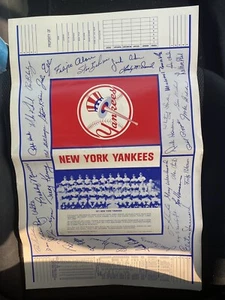 Cuaderno escolar de béisbol 1971 New York Yankees de colección Thurman Munson MLB - Imagen 1 de 5