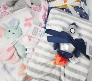 Cute Baby Toddler Blanket Throw With Toy Set Designs Hot Selling Unisex Gift UK - Picture 1 of 15