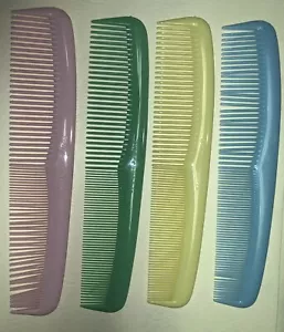 4 Vintage 70's Assorted Unbreakable Purse Pocket Combs - Picture 1 of 1