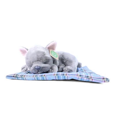 Französische Bulldogge grau HUND Plüschtier Stofftier Kuscheltier Plüsch - Bild 1 von 4