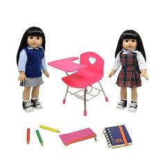 The New York Doll Collection Doll Back to School Set - Doll School Desk Set