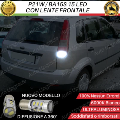 LAMPADA RETROMARCIA 15 LED P21W BA15S CANBUS PER FORD FIESTA MK5 NO AVARIA - Immagine 1 di 4