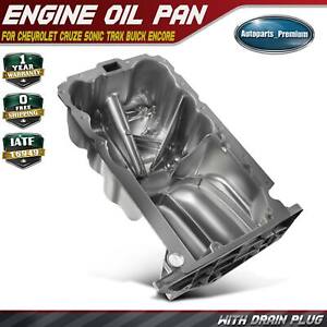 Aluminum Engine Oil Pan For Chevrolet Cruze Sonic Trax 2011-2017 l4 1.4L