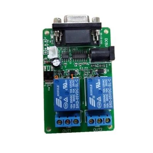 5V 2 Channel RS232 DB9 Serial Control Relay Switch Board SCM PC Relays - Picture 1 of 6