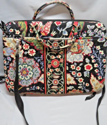 Vera Bradley Versailles Floral Hard Case Laptop Bag Retired Pattern 17"x12" - Image 1 of 4