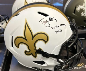 Taysom Hill New Orleans Saints Autographed Full Size Replica Helmet Jsa White - Picture 1 of 1