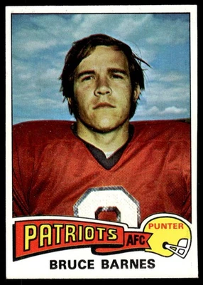 Topps 1975 Topps Bruce Barnes New England Patriots - Image 1 of 2