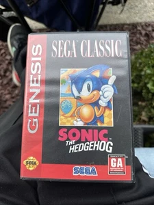 Sonic the Hedgehog (Sega Genesis, 1991) completo con manual Estate - Imagen 1 de 5