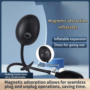 Lubricantes de masturbación desmontables de silicona inflables para entrenamiento de glúteos anal - Imagen 1 de 15