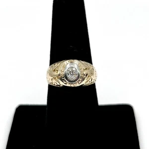 Antiker Tiffany 14k Gold West Point Old Euro Diamond Class Ring 6,75 (LO1002075) - Bild 1 von 11