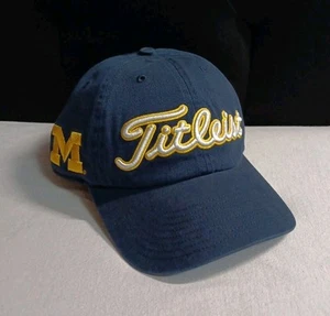 '47 Brand Titleist Michigan Wolverines Mens Adj. Strapback Hat Embroidered - NEW - Picture 1 of 5
