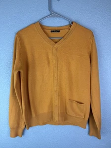 Sisley Pullover Damen Medium V-Ausschnitt Tasche Wollmischung Made In Italy Pulli - Bild 1 von 7