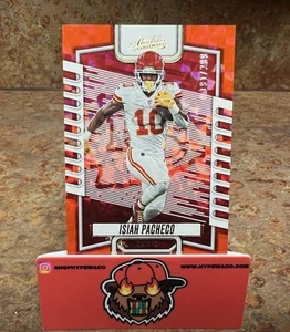 2023 Absolute Football /299 Isiah Pacheco Orange Mosaic KC CHIEFS - Picture 1 of 2