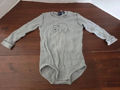 Cherokee Gris Manga Larga Oso Onsies 24 Meses Foto 1 de 4
