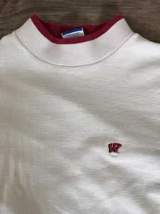 VTG Champion White/Red Sweatshirt Washington USA Athletic Apparel Size Medium - Picture 1 of 8