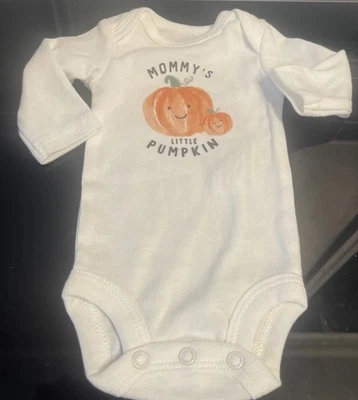 Carter’s Mommy’s Little Pumpkin Baby One Piece Manga Larga Talla Prematuro 0 Meses Foto 1 de 4