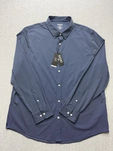 Rhone Hemd Herren 2XL Blau Geo Dot Commuter Classic Fit Stretch Tech Anti-Geruch - Bild 1 von 10
