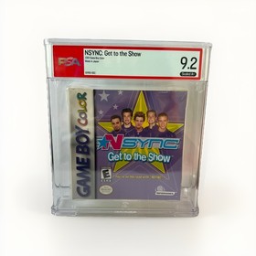 Game Boy Color GBC NSYNC: GET TO THE SHOW - PSA/WATA Graded 9.2 A+ New & Sealed!
