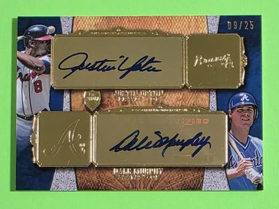 Topps Supreme 2013 doble automático Dale Murphy/Justin Upton 25/09 Atlanta Braves Foto 1 de 2