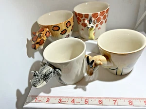 Meister starke Tassen mit Safari Tiergriffen Gepard Elefant Gazelle Giraffe - Bild 1 von 9