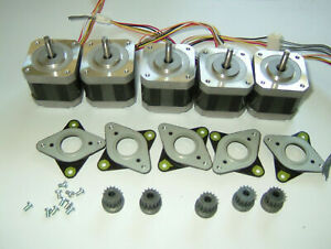 5 Stepper motors NEMA 17- 60.8 oz/in CNC ROUTER ROBOT REPRAP MAKERBOT Prusa 2006