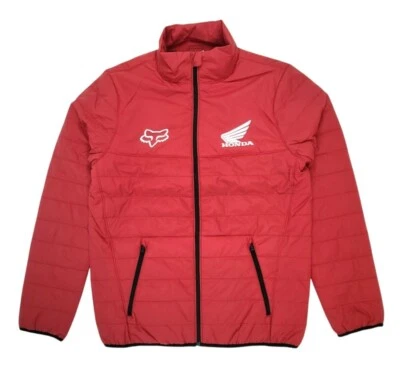 Fox Racing Honda Puffer Jacket - Flame Red - Size Medium - Lightweight  - Image 1 of 3