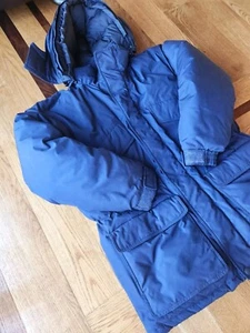 Cabela's Men's Blue Goose Down Parka Heavy Extreme Winter Jacket Coat Size L/Reg - Picture 1 of 20