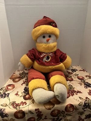 RARO WASHINGTON REDSKINS NFL FÚTBOL AMERICANO NAVIDAD MUÑECO DE NIEVE PUERTA PARADA DRAFT DODGER Foto 1 de 4