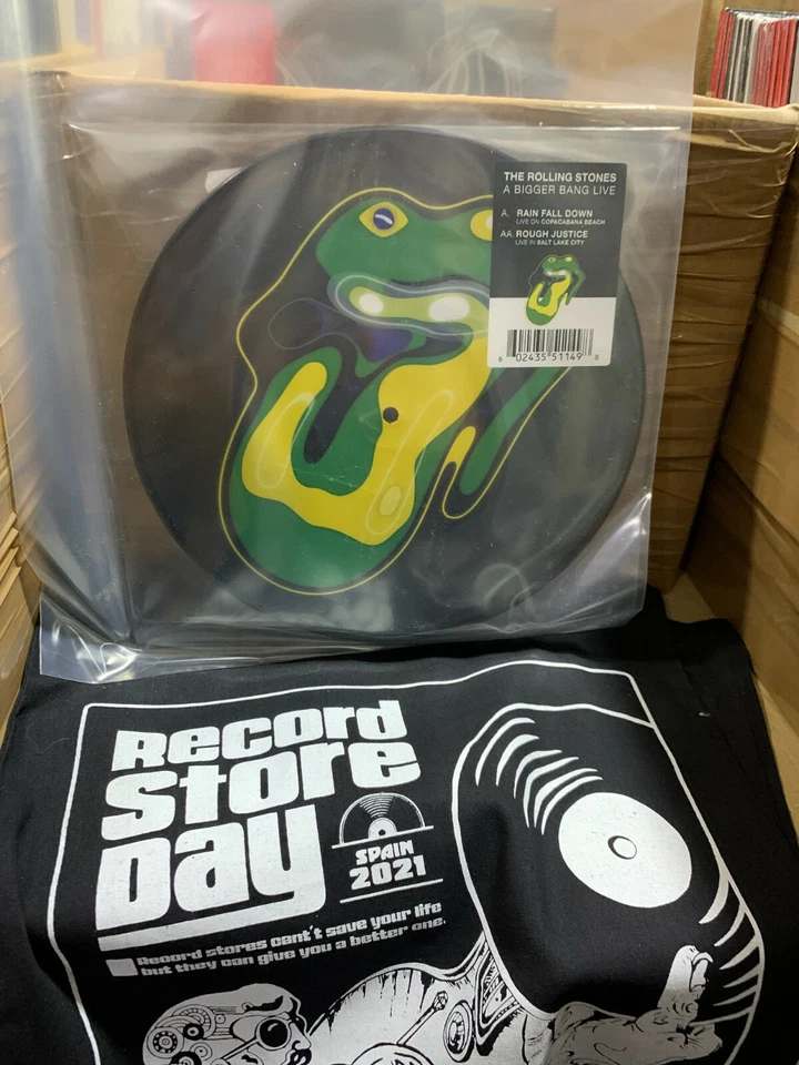 Rolling Stones 10 " A Bigger Bang Live Rain Fall Down Bild Disc RSD 2021 - Bild 1 von 1