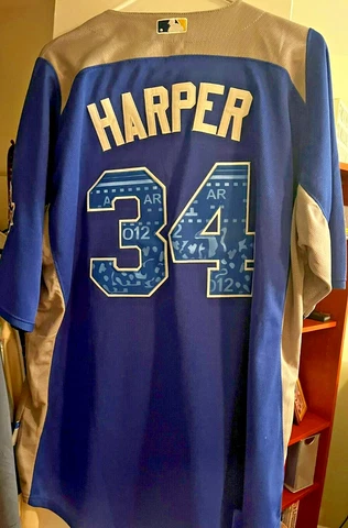 NEW BRYCE HARPER AUTHENTIC ALL-STAR JERSEY! ONE OF A KIND ERROR AMERICAN LEAGUE! Cover