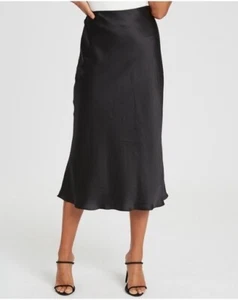 NWT | Chancery (The Iconic) Merrie Slip Midi Skirt | Black | AU6 US2 EU34 | - Picture 1 of 4