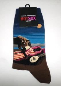 Hot Sox Famous Artist Series The Sleeping Gypsy Women Socks 9-11 NWT - Picture 1 of 5